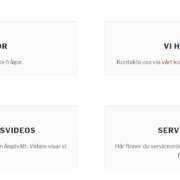 Bilden visar hur nya supportsidan på tecnovap.local ser ut